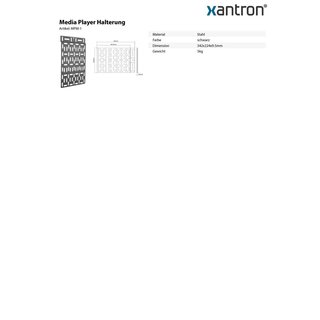 Support de lecteur multimdia, Xantron MPM-1