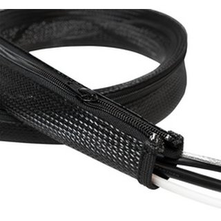 LogiLink Kabelbündler 1 m, Kapazität: 30 mm, schwarz